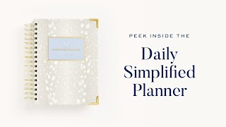 Peek Inside the 20232024 Daily Simplified Planner  Simplified® by Emily Ley [upl. by Leahcimrej]