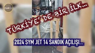 TÜRKİYEDE BİR İLK 2024 SYM JET 14 200i ABS SANDIK AÇILIŞI YAPTIK [upl. by Oigaib]