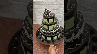 5kg  4 tier chocolate cake decorating ideas chocolatecake cakedecorating shortsfeed shorts [upl. by Nakasuji]