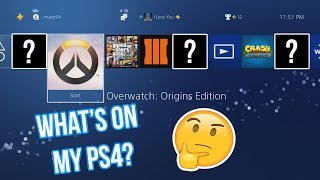 WHATS ON MY PS4 [upl. by Fulks]