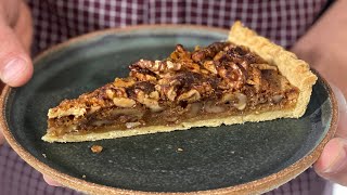 TARTE AUX NOIX FACILE AVEC PATE A TARTE MAISON [upl. by Nuhs]