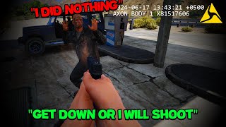 SSPD Deputy Stops A Gas Station Robbery  GTA V LSPDFR  NO COMMENTARY [upl. by Conlin956]