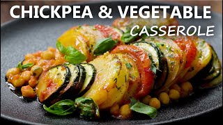 CHICKPEA and VEGETABLE CASSEROLE Recipe  Healthy Vegan and Vegetarian Meal Ideas  Chickpea Recipes [upl. by Ernaline]