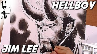 Jim Lee drawing Hellboy [upl. by Schiff87]