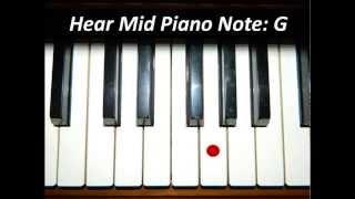 Hear Piano Note  Mid G [upl. by Amrac]