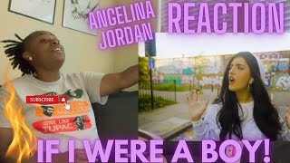 Angelina Jordan  If I Were A Boy OFFICIAL VIDEO REACTION 🫶 [upl. by Hajile]