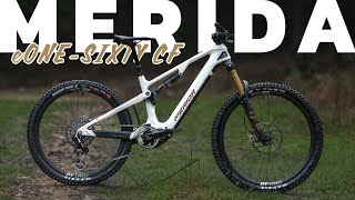 Meridas New eONESIXTY CF eMTB  First Ride Review [upl. by Seale892]