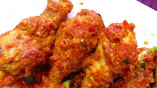 Resep ayam rica  rica khas Manado extra hot pedesnya minta ampun [upl. by Aliuqahs792]