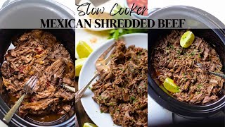 Crock Pot Mexican Shredded Beef [upl. by Ynner]