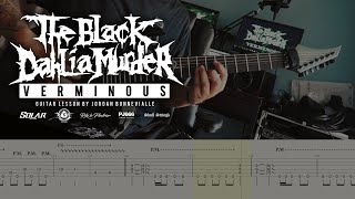 HOW TO PLAY  THE BLACK DAHLIA MURDER  Verminous Guitar Cover with TABS [upl. by Leibrag69]