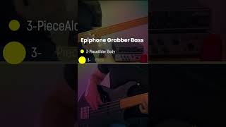 Killer Rock Bass Epiphone Grabber Bass shorts reel epiphonegrabberbass [upl. by Keheley156]