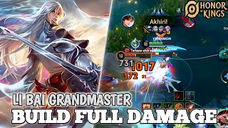 Li Bai Gameplay Pake Build Full Damage Makin Ngeri  Honor of Kings [upl. by Ojela851]