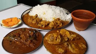 chicken gravy eating with basmati rice good food to eat [upl. by Ahsonek277]