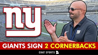 🚨 Giants SIGN 2 Cornerbacks In NFL Free Agency  NY Giants News [upl. by Graner456]