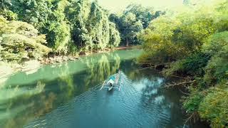 Fly along Maoyon river  drone nature sounds 4K [upl. by Acirret]