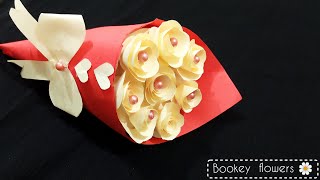 DIY Paper Flower BOUQUETBirthday Gift ideasFlower Bouquet making at Home diy viralvideo [upl. by Illehs204]