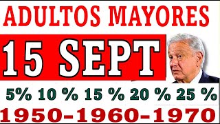 REGALO 15 SEPTIEMBRE👍ADULTOS MAYORES 3 DEPÓSITOS 6000 3000 7500 𝙍𝙀𝘾𝙄𝘽𝙄𝙍Á𝙎 𝙈Á𝙎 𝙀𝙉 𝙏𝙐 𝙏𝘼𝙍𝙅𝙀𝙏 [upl. by Cherish]