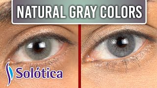 Most Natural Gray Contact Lenses  Alegria Gray amp Hidrocor Cristal Monthly [upl. by Marron]