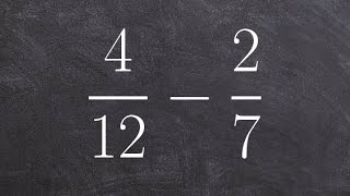 How to subtract a fraction from another when the denominators are the same [upl. by Ivana228]