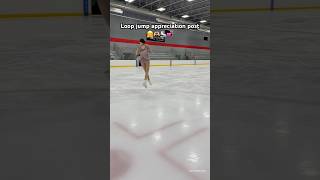 Loop jump figure skating⛸️✨shorts athlete figureskating olympics iceskating sports [upl. by Keyser376]