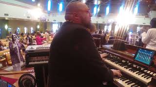 Praise snippet  GMS COGIC Black History Month Sunday  21824  Dan quotSpiffyquot Neuman on organ [upl. by Koeppel]