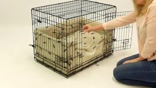 How to set up your dog crate  Dog Puppy Crate Training Tutorial Step 1 [upl. by Mcgruter]