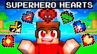 Techy has SUPERHERO Hearts in Minecraft [upl. by Astor]