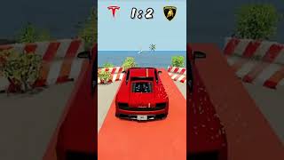 TESLA vs LAMBORGHINI shorts supercars lamborghini tesla [upl. by Nyrraf]