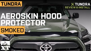 20222023 Tundra Aeroskin Hood Protector Dark Smoke Review amp Install [upl. by Aneeb]