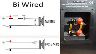 Speaker Bi Wiring Explained improve the sound Bi Wire Amplifier Receiver Wired Stereo Speakers [upl. by Zingale]