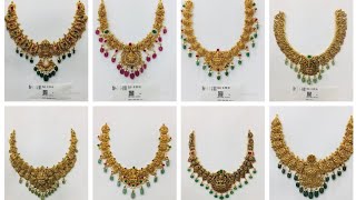 40 Short Necklace Designs with lessweight 916 Gold Necklace CollectionBridal jewellery [upl. by Manon]