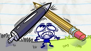 Pencil and Pencilmate the Battle for Pencilmation quotNo Harm Donequot  Pencilmation Cartoons [upl. by Caughey]