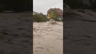 Katastrophales Hochwasser in Wilhelmsburg Niederösterreich unwetter hochwasserkatastrophe [upl. by Charita]