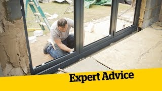 How to Install BiFold Doors How to Build an Extension 12 [upl. by Enerahs]