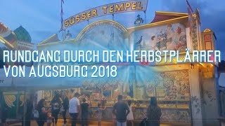 Herbstplärrer Augsburg Rundgang 2018 Plärrer Augsburg 2018 [upl. by Ardnasirhc]