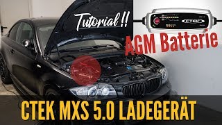 CTEK MXS 50 Ladegerät  REVIEW  AGM Autobatterie laden TUTORIAL  CTEK MXS 5 Test [upl. by Eserahs]