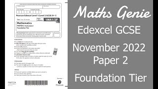 Edexcel Foundation Paper 2 November 2022 Exam Walkthrough [upl. by Emerej706]