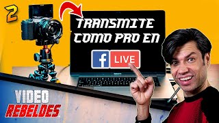 Top 4 PROGRAMAS para transmitir FACEBOOK en VIVO como PRO o YOUTUBE Live 👌 [upl. by Ahsiki]