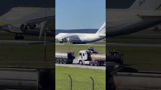 Antonov AN124 departing Perth Airport [upl. by Yldarb]