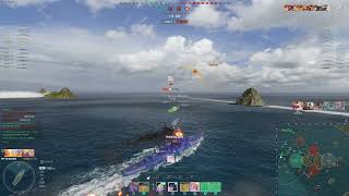 World of Warships Playing the T8 MNF Bayard because is going to be in PR7 [upl. by Eendyc]