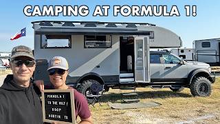 Ultimate F1 Experience Camping in an Expedition Truck at Circuit of the Americas [upl. by Panaggio315]