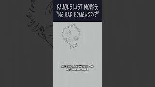 Famous Last Words💀💀💀 Shorts art school Anime [upl. by Kori]