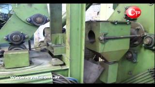 Inline Rod and Wire Blast Cleaning Machine  Granalladora en linea de Rollos de Alambre y Barras [upl. by Odnomra]