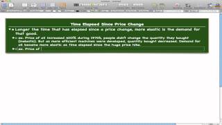 Microeconomics  51 Time Elapsed since Price Change [upl. by Evyn343]