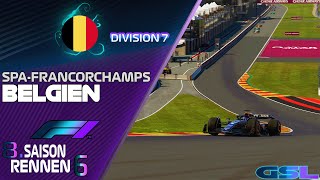 GSL DIV 7  6 Saisonrennen  Großer Preis von Belgien  Circuit de SpaFrancorchamps [upl. by Acinnej]