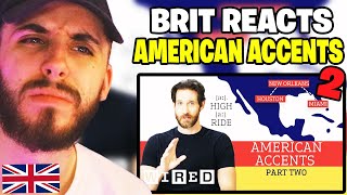 Brit Reacts to Accent Expert Gives a Tour of US Accents  Part 2  WIRED [upl. by Meesaw]