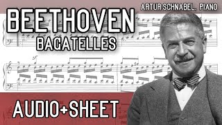 Beethoven  Bagatelles opp 33 119 amp 126 AudioSheet Schnabel [upl. by Avle]