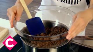 How to melt chocolate using a doubleboiler [upl. by Adore]