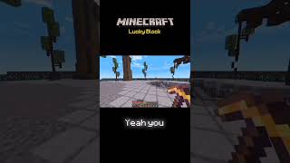 I Battled My Girlfriend In A Lucky Block Battle minecraft minecraftbedrock funny luckyblock [upl. by Shushan]