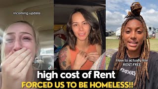 People Living In Their CarsRvStorage Units Due To High Rent Tiktok Rants On Homelessness [upl. by Kramlich]